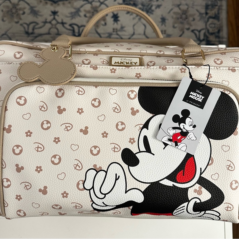 Disney Mickey Mouse Cream and Black Women's Bag